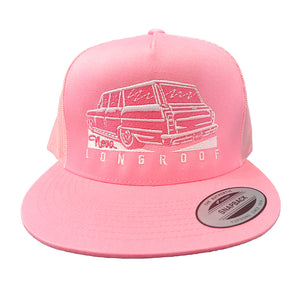 Trucker Hat Snapback Hat - Nova Longroof Embroidery