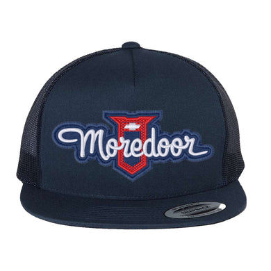 Trucker Hat Snapback Hat - Moredoor Script Logo Puff Embroidery