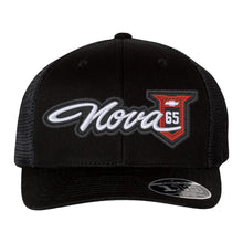 Load image into Gallery viewer, Fitted FlexFit Mesh Snapback - 1965 Nova Script Logo Puff Embroidery