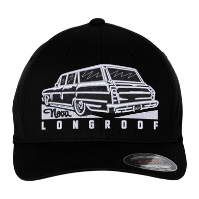 Fitted FlexFit Hat - Nova Wagon Longroof Embroidery Hat