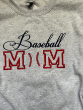 Load image into Gallery viewer, Baseball Mom Embroidered Crewneck Sports Baseball