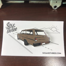 Load image into Gallery viewer, Chevy Nova Wagon Enamel Pin - Tan Color